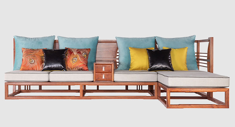 丰润中式家居装修实木沙发组合家具效果图